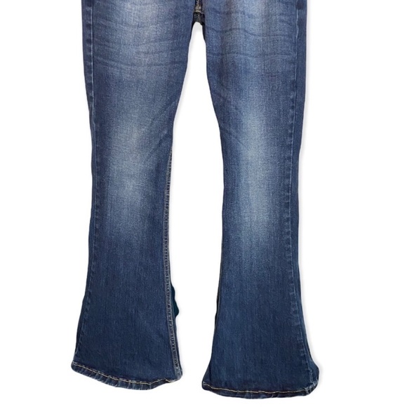 Run & Fly Made in England Flare Dark Wash Flare Jeans - Picture 10 of 14